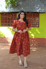 New Mangai Cotton Feeding MAXI Soft & Smooth Cotton | Invisible Vertical Feeding Zipper | Side Pockets | Back Adjustable Tie Rope |Casual & Maternity Wear (JFM)