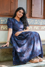 New Mangai Cotton Feeding MAXI Soft & Smooth Cotton | Invisible Vertical Feeding Zipper | Side Pockets | Back Adjustable Tie Rope |Casual & Maternity Wear (JFM)