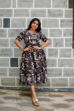 New Mangai Cotton Feeding MAXI Soft & Smooth Cotton | Invisible Vertical Feeding Zipper | Side Pockets | Back Adjustable Tie Rope |Casual & Maternity Wear (JFM)