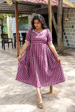 New Mangai Cotton Feeding MAXI Soft & Smooth Cotton | Invisible Vertical Feeding Zipper | Side Pockets | Back Adjustable Tie Rope |Casual & Maternity Wear (JFM)