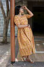 New Mangai Cotton Feeding MAXI Soft & Smooth Cotton | Invisible Vertical Feeding Zipper | Side Pockets | Back Adjustable Tie Rope |Casual & Maternity Wear (JFM)