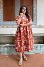 New Mangai Cotton Feeding MAXI Soft & Smooth Cotton | Invisible Vertical Feeding Zipper | Side Pockets | Back Adjustable Tie Rope |Casual & Maternity Wear (JFM)