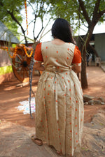 MANGAI New Festive Maternity Wear | Invisible Feeding Zipper | Side Pocket | Adjustable Back Tie Rope | Long Top Casual Wear (MFW)