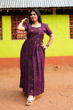 MANGAI New Festive Maternity Wear | Invisible Feeding Zipper | Side Pocket | Adjustable Back Tie Rope | Long Top Casual Wear (MFW)