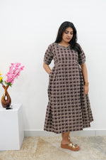 New Mangai Cotton Feeding MAXI Soft & Smooth Cotton | Invisible Vertical Feeding Zipper | Side Pockets | Back Adjustable Tie Rope |Casual & Maternity Wear (JFM)