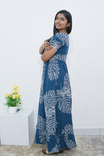 MANGAI Rayon Frock Nighties | Front Open Lengthy Zipper Comforts Feeding | Fancy Double Layered Sleeve's | Post & Pre Pregnancy's and Casual Wear | Side Pocket |Versatile Rayon Frock Night Gown's for Stylish Women's (RPW)
