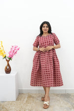 New Mangai Cotton Feeding MAXI Soft & Smooth Cotton | Invisible Vertical Feeding Zipper | Side Pockets | Back Adjustable Tie Rope |Casual & Maternity Wear (JFM)