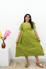 New Mangai Cotton Feeding MAXI Soft & Smooth Cotton | Invisible Vertical Feeding Zipper | Side Pockets | Back Adjustable Tie Rope |Casual & Maternity Wear (JFM)