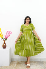 New Mangai Cotton Feeding MAXI Soft & Smooth Cotton | Invisible Vertical Feeding Zipper | Side Pockets | Back Adjustable Tie Rope |Casual & Maternity Wear (JFM)