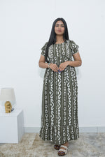 MANGAI Rayon Frock Nighties | Front Open Lengthy Zipper Comforts Feeding | Fancy Double Layered Sleeve's | Post & Pre Pregnancy's and Casual Wear | Side Pocket |Versatile Rayon Frock Night Gown's for Stylish Women's (RPW)