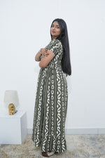 MANGAI Rayon Frock Nighties | Front Open Lengthy Zipper Comforts Feeding | Fancy Double Layered Sleeve's | Post & Pre Pregnancy's and Casual Wear | Side Pocket |Versatile Rayon Frock Night Gown's for Stylish Women's (RPW)