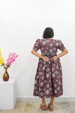 New Mangai Cotton Feeding MAXI Soft & Smooth Cotton | Invisible Vertical Feeding Zipper | Side Pockets | Back Adjustable Tie Rope |Casual & Maternity Wear (JFM)