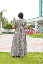 Stylish Arrivals Rayon Gathering Frock Model Night Gown's | Front Adjustable Gathering Style Rope | Puff Sleeve | Trending Collection's for Stylish Women's (FKG)