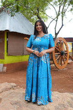 Stylish Arrivals Rayon Gathering Frock Model Night Gown's | Front Adjustable Gathering Style Rope | Puff Sleeve | Trending Collection's for Stylish Women's (FKG)