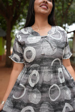 Mangai 3 Layer Flared Frock Model Nighties Soft and Smooth Premium Quality Rayon Material , Fancy Frilled Sleeve, Side Pocket , Back tie Rope , Stylish Collection's for Trendy Women's (MRK)