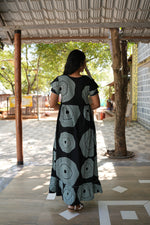 MANGAI Rayon Frock Nighties | Front Open Lengthy Zipper Comforts Feeding | Fancy Double Layered Sleeve's | Post & Pre Pregnancy's and Casual Wear | Side Pocket |Versatile Rayon Frock Night Gown's for Stylish Women's (RFF)