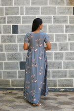 MANGAI Rayon Frock Nighties | Front Open Lengthy Zipper Comforts Feeding | Fancy Double Layered Sleeve's | Post & Pre Pregnancy's and Casual Wear | Side Pocket |Versatile Rayon Frock Night Gown's for Stylish Women's (RFF)