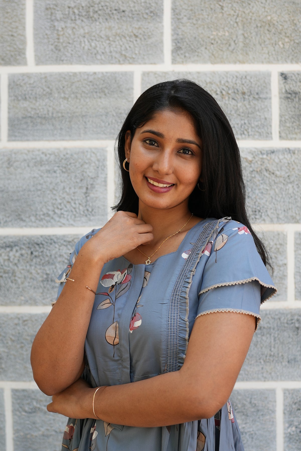 MANGAI Rayon Frock Nighties | Front Open Lengthy Zipper Comforts Feeding | Fancy Double Layered Sleeve's | Post & Pre Pregnancy's and Casual Wear | Side Pocket |Versatile Rayon Frock Night Gown's for Stylish Women's (RFF)