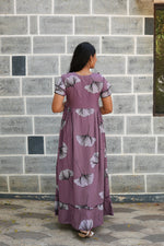 MANGAI Rayon Frock Nighties | Front Open Lengthy Zipper Comforts Feeding | Fancy Double Layered Sleeve's | Post & Pre Pregnancy's and Casual Wear | Side Pocket |Versatile Rayon Frock Night Gown's for Stylish Women's (RFF)