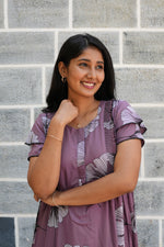 MANGAI Rayon Frock Nighties | Front Open Lengthy Zipper Comforts Feeding | Fancy Double Layered Sleeve's | Post & Pre Pregnancy's and Casual Wear | Side Pocket |Versatile Rayon Frock Night Gown's for Stylish Women's (RFF)