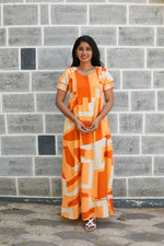 MANGAI Rayon Frock Nighties | Front Open Lengthy Zipper Comforts Feeding | Fancy Double Layered Sleeve's | Post & Pre Pregnancy's and Casual Wear | Side Pocket |Versatile Rayon Frock Night Gown's for Stylish Women's (RFF)