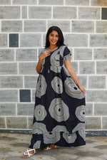 MANGAI Rayon Frock Nighties | Front Open Lengthy Zipper Comforts Feeding | Fancy Double Layered Sleeve's | Post & Pre Pregnancy's and Casual Wear | Side Pocket |Versatile Rayon Frock Night Gown's for Stylish Women's (RFF)