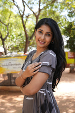 MANGAI Rayon Frock Nighties | Front Open Lengthy Zipper Comforts Feeding | Fancy Double Layered Sleeve's | Post & Pre Pregnancy's and Casual Wear | Side Pocket |Versatile Rayon Frock Night Gown's for Stylish Women's (RFF)