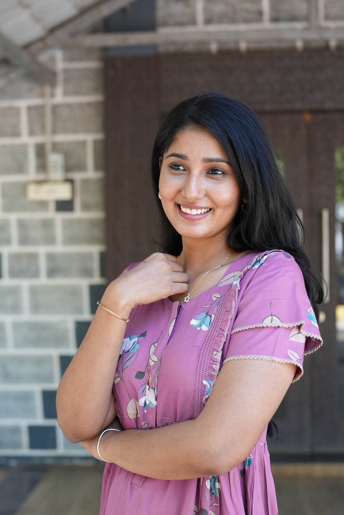 MANGAI Rayon Frock Nighties | Front Open Lengthy Zipper Comforts Feeding | Fancy Double Layered Sleeve's | Post & Pre Pregnancy's and Casual Wear | Side Pocket |Versatile Rayon Frock Night Gown's for Stylish Women's (RFF)