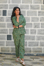 MANGAI Premium Cotton Printed Night Suits | Stylish Print's All Over | Top & Bottom Set | 3/4 Sleeve | Trendy Night Suits for Stylish Women's (TPS-3/4)