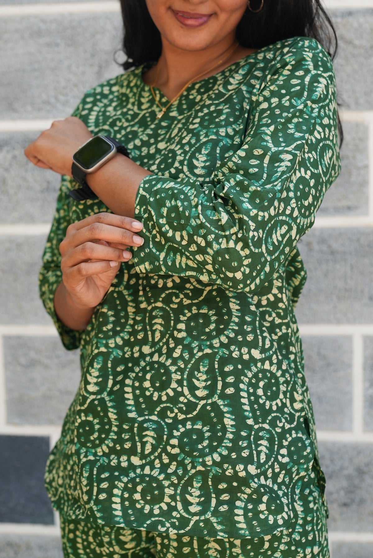 MANGAI Premium Cotton Printed Night Suits | Stylish Print's All Over | Top & Bottom Set | 3/4 Sleeve | Trendy Night Suits for Stylish Women's (TPS-3/4)