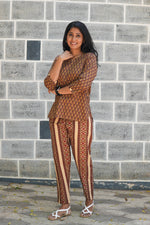 MANGAI Premium Cotton Printed Night Suits | Stylish Print's All Over | Top & Bottom Set | 3/4 Sleeve | Trendy Night Suits for Stylish Women's (TPS-3/4)