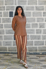 MANGAI Premium Cotton Printed Night Suits | Stylish Print's All Over | Top & Bottom Set | 3/4 Sleeve | Trendy Night Suits for Stylish Women's (TPS-3/4)