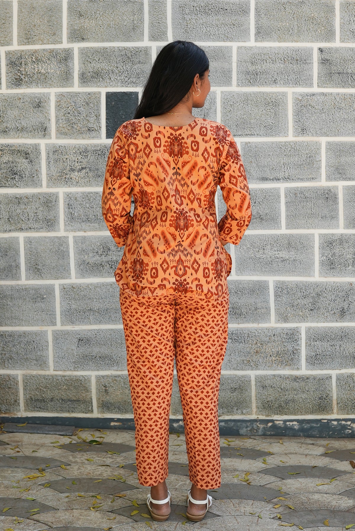 MANGAI Premium Cotton Printed Night Suits | Stylish Print's All Over | Top & Bottom Set | 3/4 Sleeve | Trendy Night Suits for Stylish Women's (TPS-3/4)