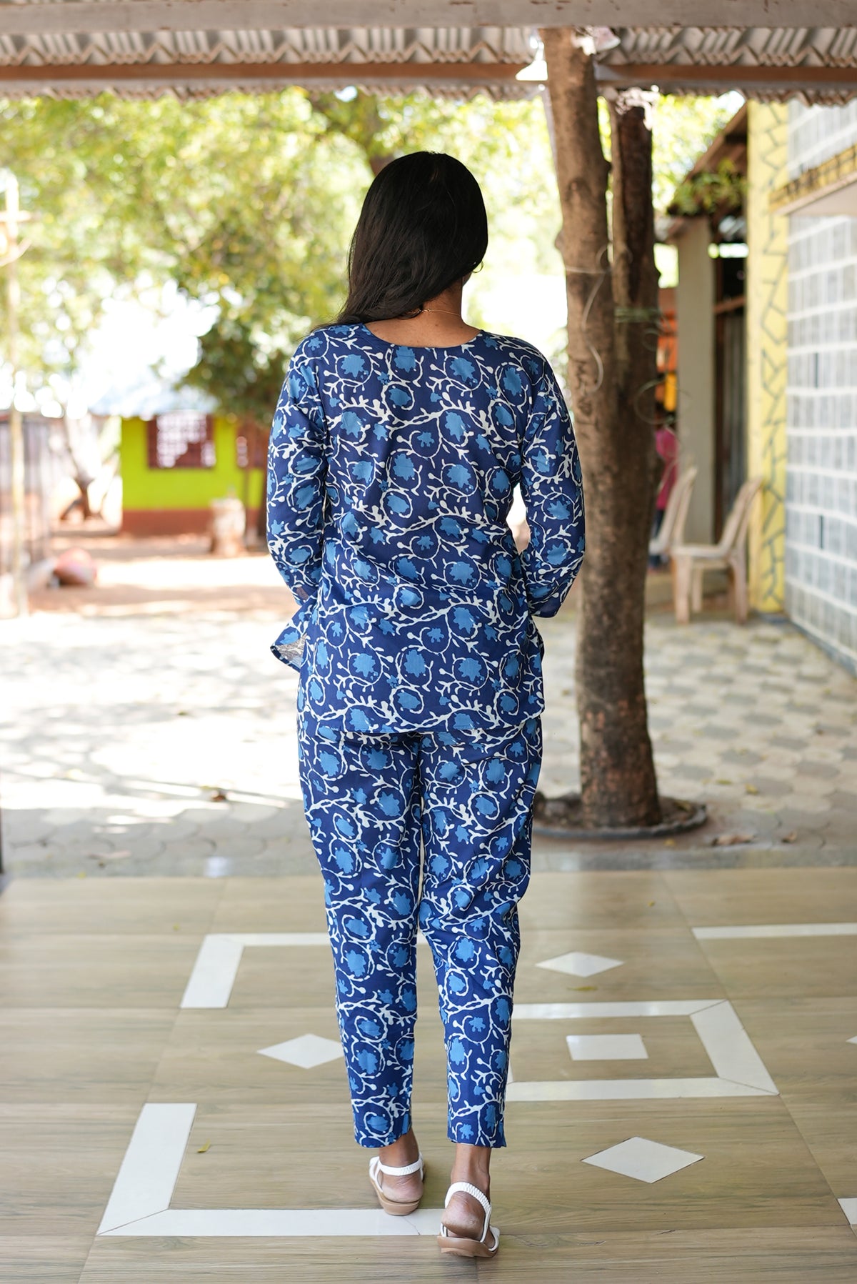 MANGAI Premium Cotton Printed Night Suits | Stylish Print's All Over | Top & Bottom Set | 3/4 Sleeve | Trendy Night Suits for Stylish Women's (TPS-3/4)