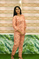 MANGAI Premium Cotton Printed Night Suits | Stylish Print's All Over | Top & Bottom Set | 3/4 Sleeve | Trendy Night Suits for Stylish Women's (TPS-3/4)