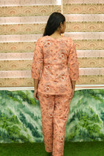 MANGAI Premium Cotton Printed Night Suits | Stylish Print's All Over | Top & Bottom Set | 3/4 Sleeve | Trendy Night Suits for Stylish Women's (TPS-3/4)