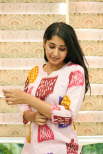 MANGAI Premium Cotton Printed Night Suits | Stylish Print's All Over | Top & Bottom Set | 3/4 Sleeve | Trendy Night Suits for Stylish Women's (TPS-3/4)