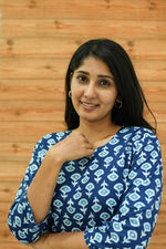 MANGAI Premium Cotton Printed Night Suits | Stylish Print's All Over | Top & Bottom Set | 3/4 Sleeve | Trendy Night Suits for Stylish Women's (TPS-3/4)