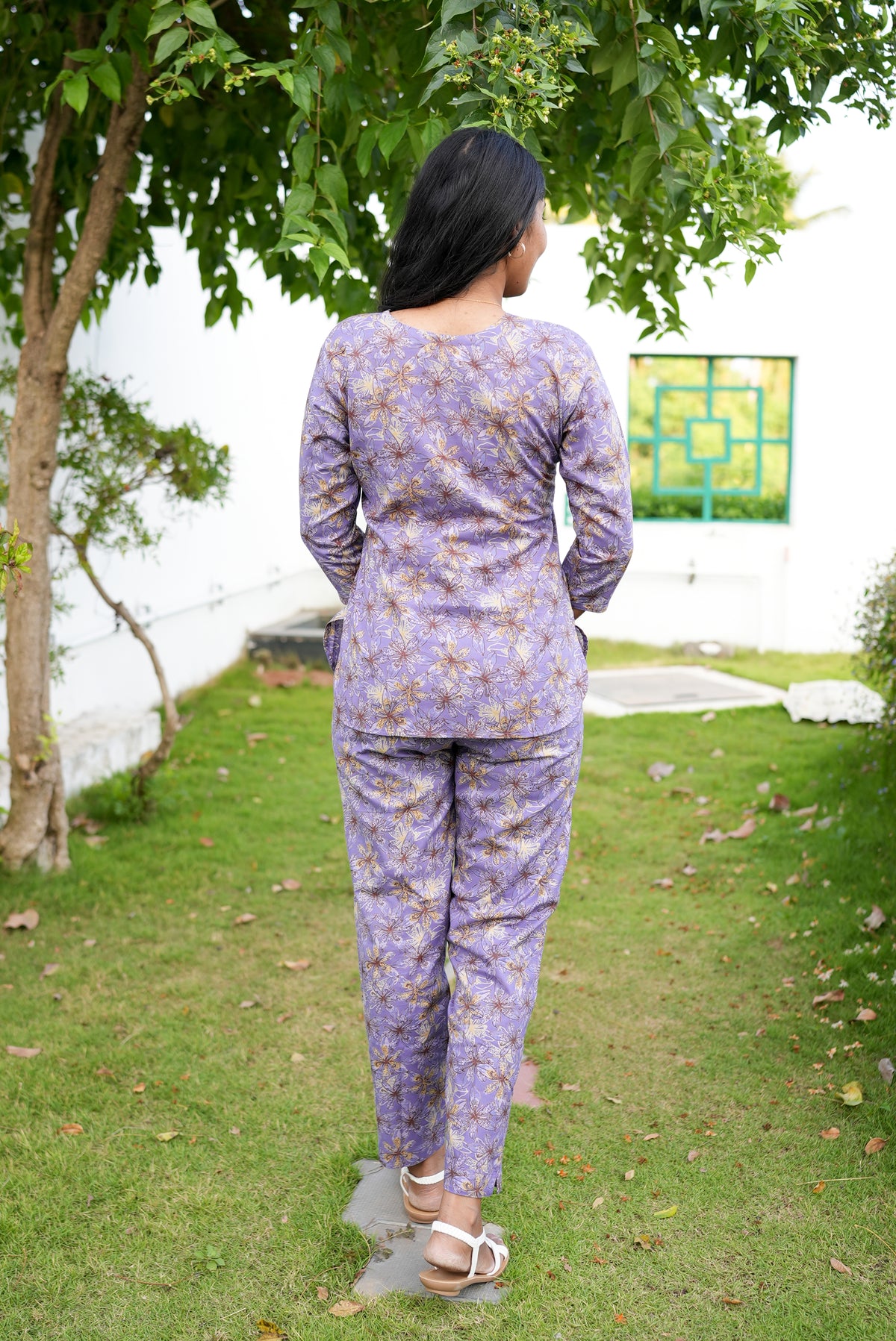 MANGAI Premium Cotton Printed Night Suits | Stylish Print's All Over | Top & Bottom Set | 3/4 Sleeve | Trendy Night Suits for Stylish Women's (TPS-3/4)