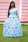 Large / Blue with Half White
