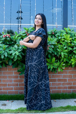 Stylish Alpine 3 Layer Frock Model Nighties| Fancy Sleeves & Neck Pattern| Side Pocket with Back Tie Rope | Perfect Nightwear Trendy Women's (AFK)