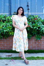 Imported Rayon MAXI FROCK Model Nighties | Fancy Petal Sleeve | Fancy Neck & Side Pocket | Pleated Frock MAXI Style | Trendy Collection's for Stylish Women & Teenage Girl (IRM)