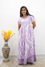 MANGAI Rayon Frock Nighties | Front Open Lengthy Zipper Comforts Feeding | Fancy Double Layered Sleeve's | Post & Pre Pregnancy's and Casual Wear | Side Pocket |Versatile Rayon Frock Night Gown's for Stylish Women's (RFF)