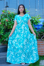 Stylish Alpine 3 Layer Frock Model Nighties| Fancy Sleeves & Neck Pattern| Side Pocket with Back Tie Rope | Perfect Nightwear Trendy Women's (AFK)