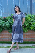 Rayon MAXI FROCK Model Nighties | Fancy Petal Sleeve | Fancy Neck & Side Pocket | Pleated Frock MAXI Style | Trendy Collection's for Stylish Women & Teenage Girl (FSF)