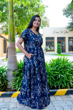 Stylish Alpine 3 Layer Frock Model Nighties| Fancy Sleeves & Neck Pattern| Side Pocket with Back Tie Rope | Perfect Nightwear Trendy Women's (AFK)