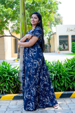 Stylish Alpine 3 Layer Frock Model Nighties| Fancy Sleeves & Neck Pattern| Side Pocket with Back Tie Rope | Perfect Nightwear Trendy Women's (AFK)