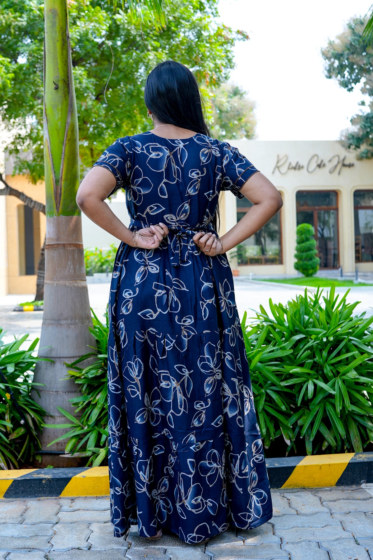 Stylish Alpine 3 Layer Frock Model Nighties| Fancy Sleeves & Neck Pattern| Side Pocket with Back Tie Rope | Perfect Nightwear Trendy Women's (AFK)