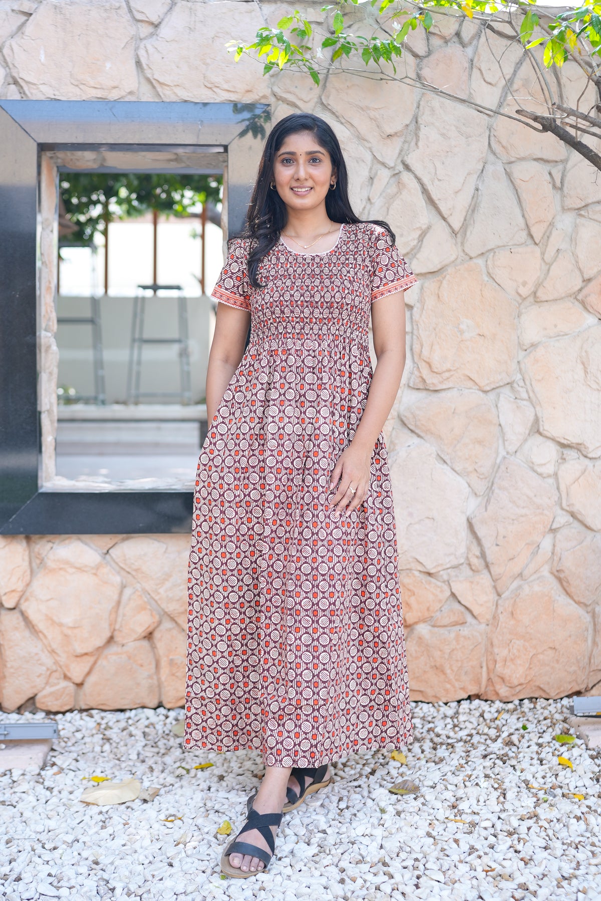 Soft Cotton Stretchable Smocking Nighties for New Arrivals | Daily Comforts & Light Weighted Elastic Nighties| Smocking Nightgown for Trendy Women's (SCT)