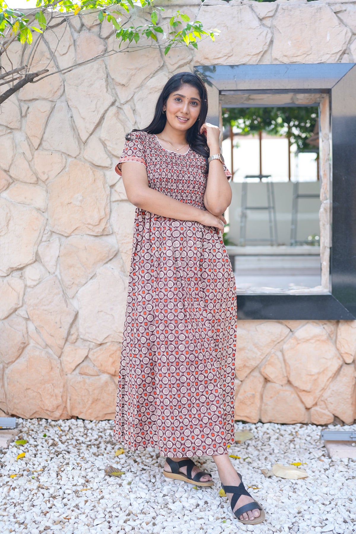 Soft Cotton Stretchable Smocking Nighties for New Arrivals | Daily Comforts & Light Weighted Elastic Nighties| Smocking Nightgown for Trendy Women's (SCT)